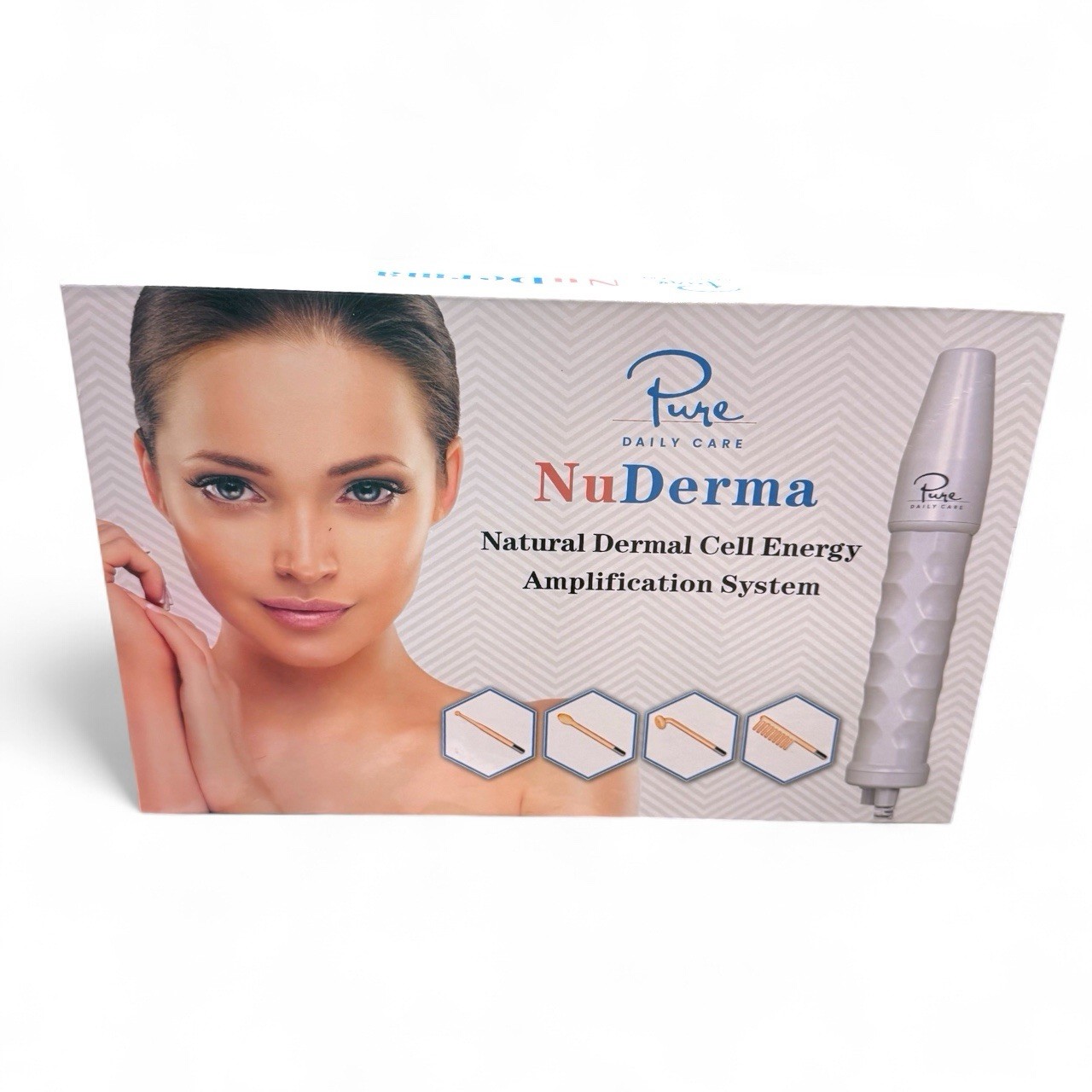 Pure Daily Care NuDerma Handheld Skin Therapy Wand Machine w/Neon – Anti-Aging