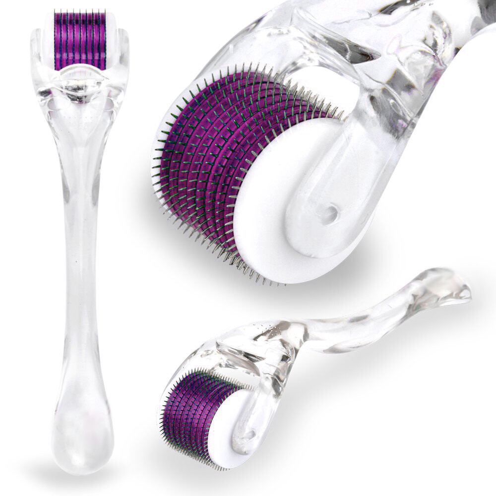 TMT 540 Skin Derma Roller Purple Head Titanium Micro Pin Anti-Aging Scars