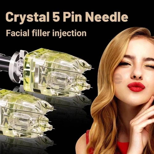 5Pin Crystal Multi Needles 32G 1.5mm 5PCS – Mesotherapy Water Light Skin Care