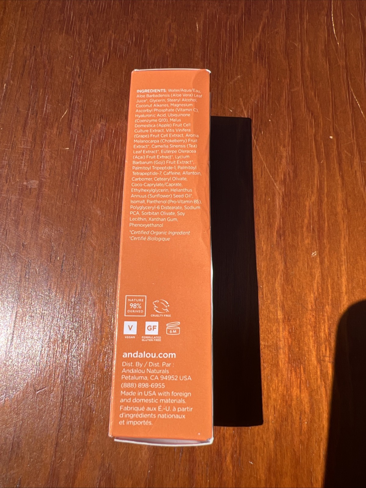 Andalou Naturals Luminous Eye Brightening Serum With Vitamin C – 0.6 Fl Oz, New