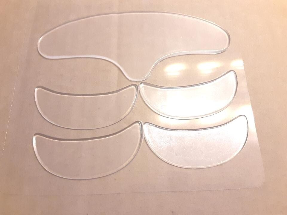 5 pieces*silicon*Anti wrinkle*face eye forehead pad patch reusable*moisturizing