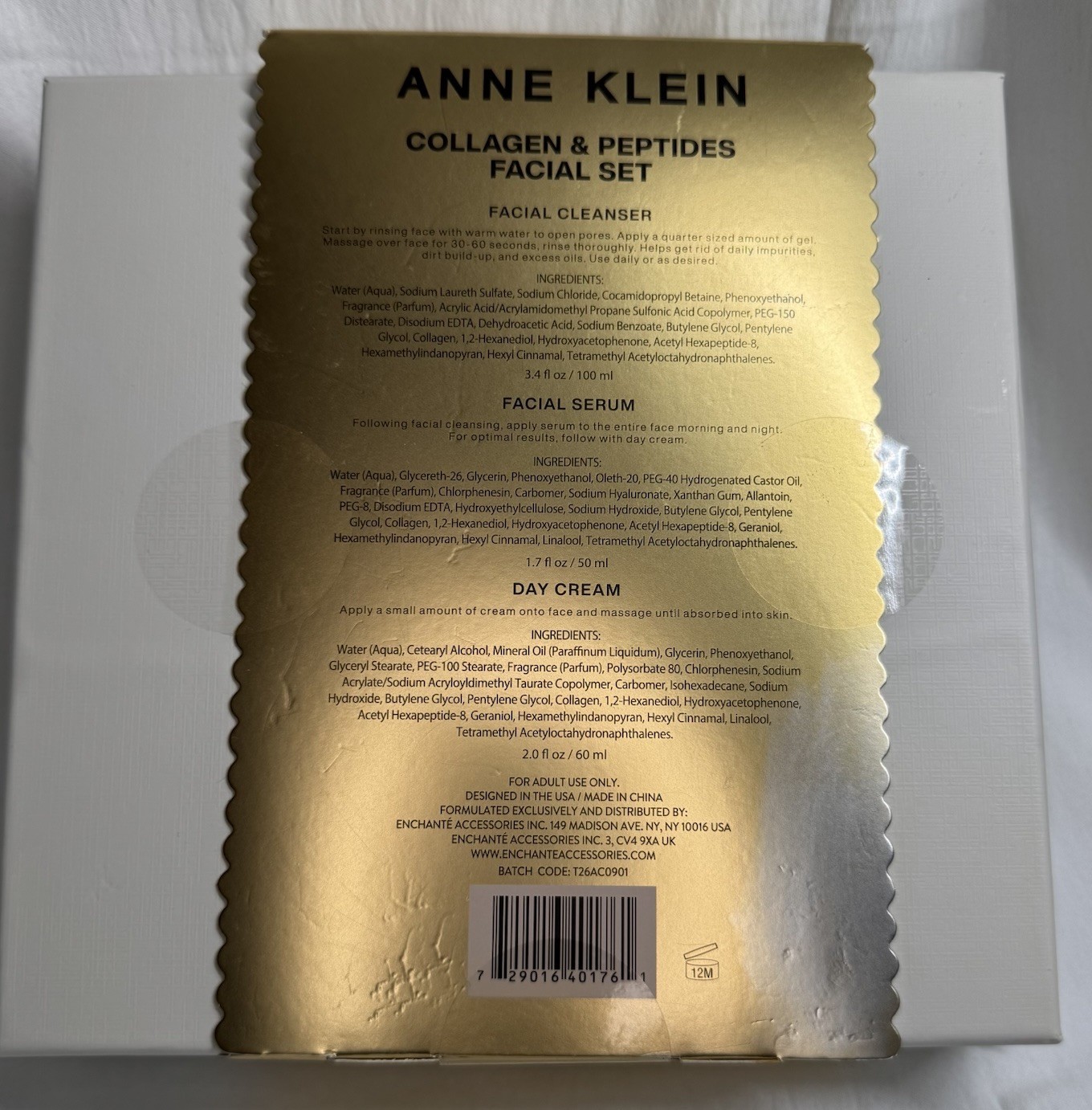 Anne Klein Collagen Peptide Facial NIB