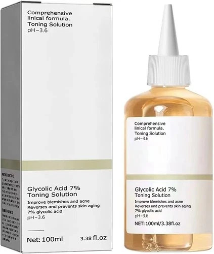 Glycolic Acid 7% Toning Resurfacing Solution New 100ml Remove Acne Moisturizer