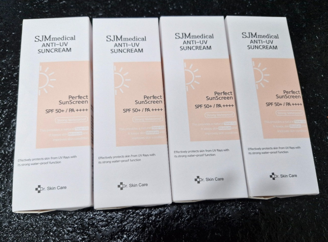 SJMCOS Perfect Anti-UV Waterproof Sun Cream 60g x 4pcs (SPF50+ PA+++) Sunscreen