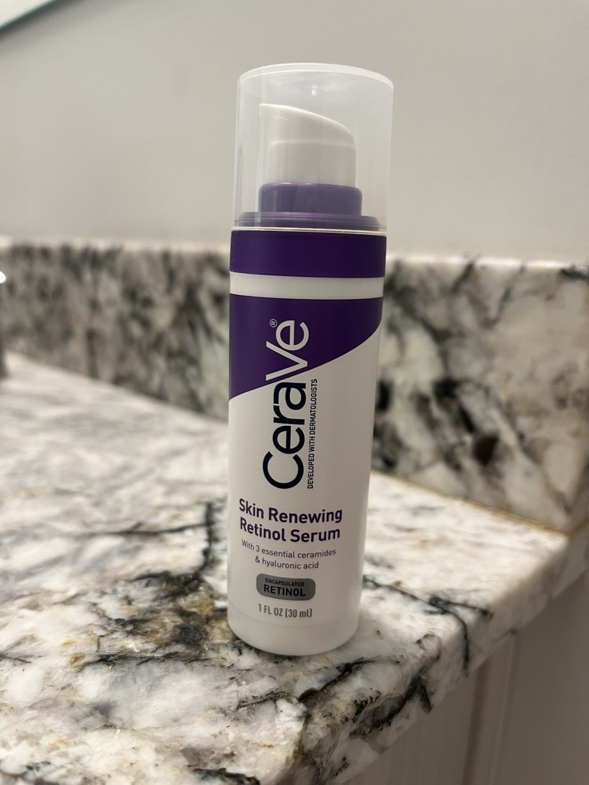 CeraVe Skin Renewing Retinol Serum 1 fl oz – Used Once, Nearly Full