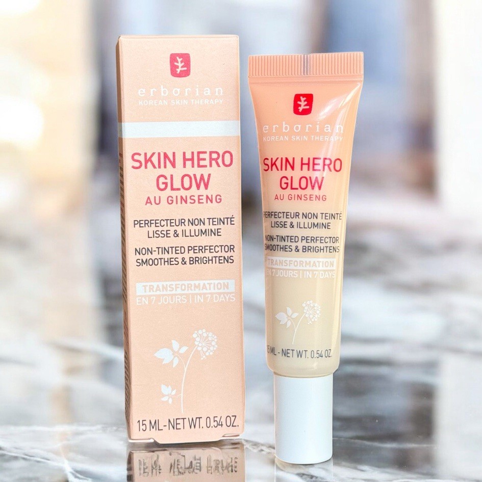 Erborian Skin Hero Glow, Non Tinted Hydrates & Smooths – Korean Glass- Finish