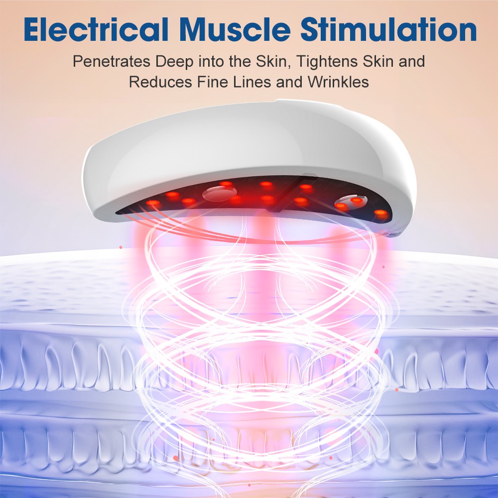 Eye Care EMS Micro Current Eyes Beauty Device RedLight Hot Compress Removes Dark