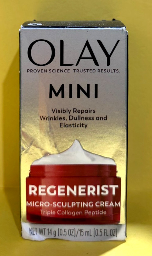Olay Regenerist Micro-Sculpting Cream Hydrating Moisturizer 0.5oz no date Dmg