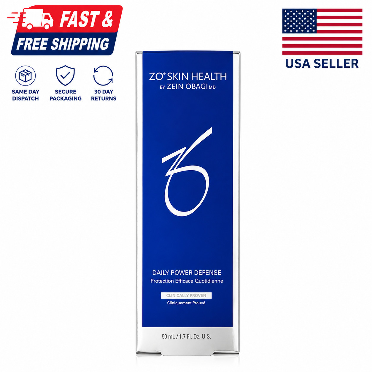 ZO Skin Health Daily Power Defense 50ml 1.7oz Anti Aging Face Cream New
