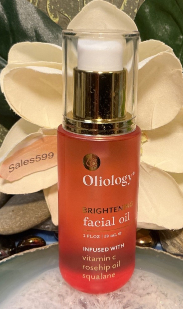 OLIOLOGY BRIGHTENING FACIAL OIL INFUSED W/ROSEHIP OIL VITAMIN C SQUALANE 59 ml