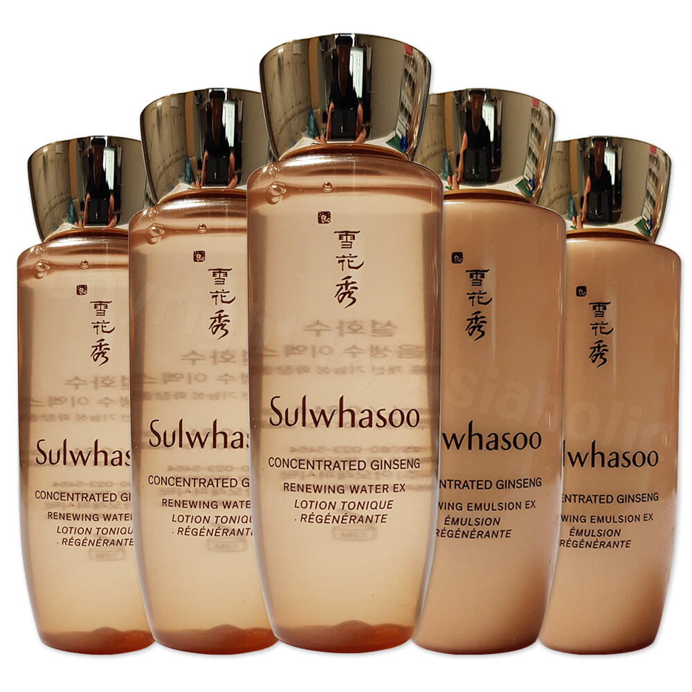 Sulwhasoo Concentrated Ginseng Renewing 25ml Water EX + Emulsion EX (2pcs~20pcs)