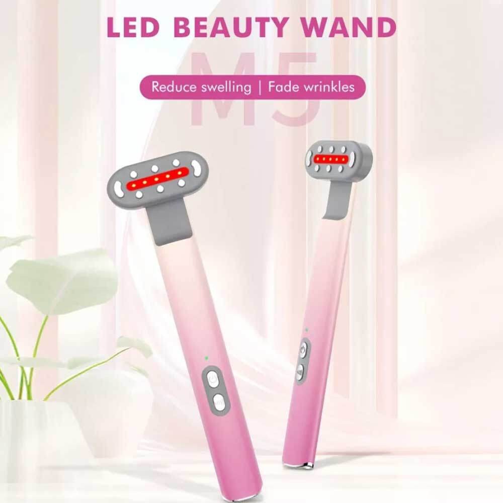 Facial LED Beauty Wand M5 Red Light Therapy Massage for Skin Care & Anti-Aging