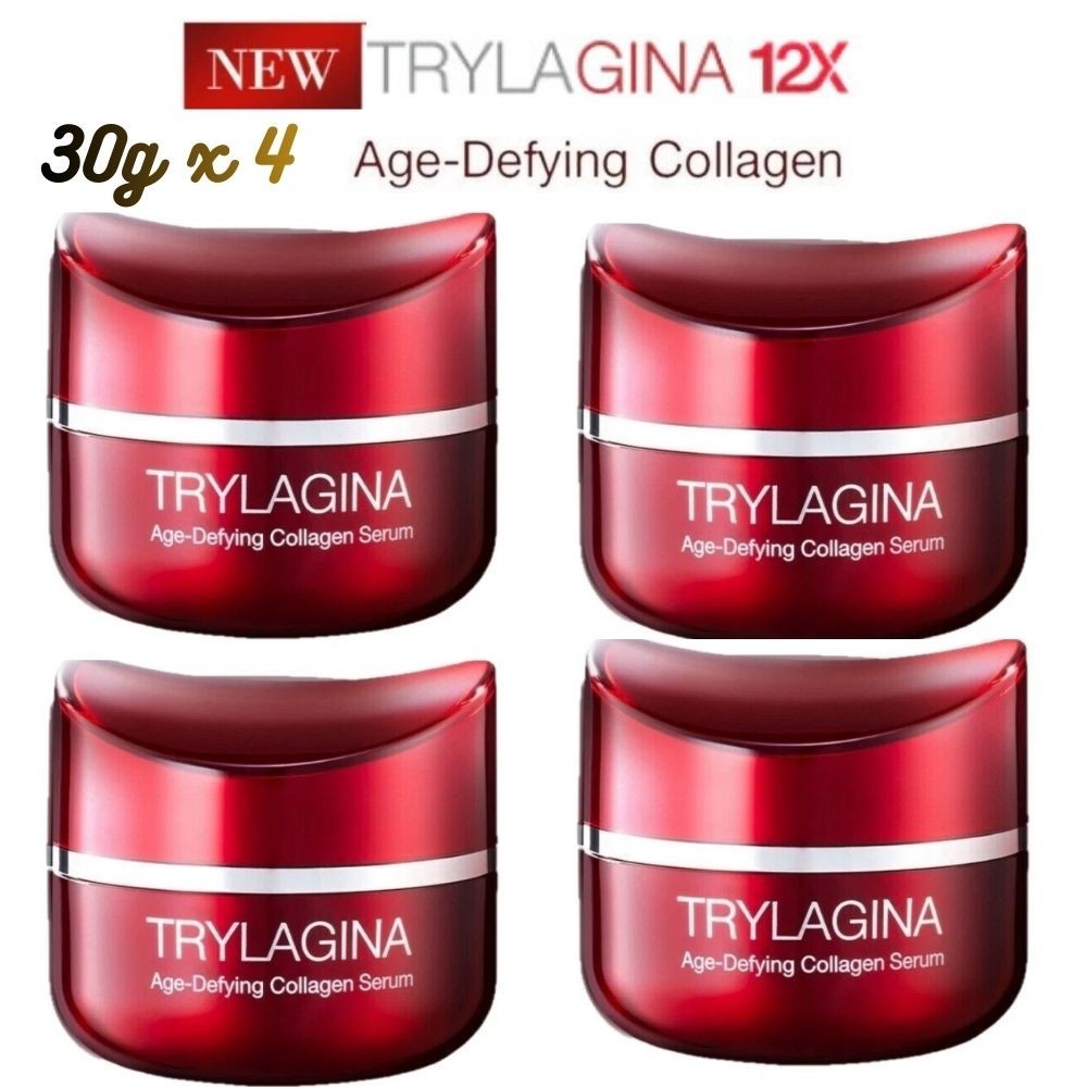 Trylagina Ultimate Collagen Serum Anti-Aging Wrinkle Care Set 30g x 4