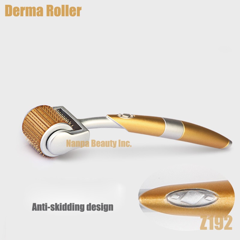 (192 Pins）Titanium Derma Roller For Scars, Stretch Marks Micro Derma Skin Roller