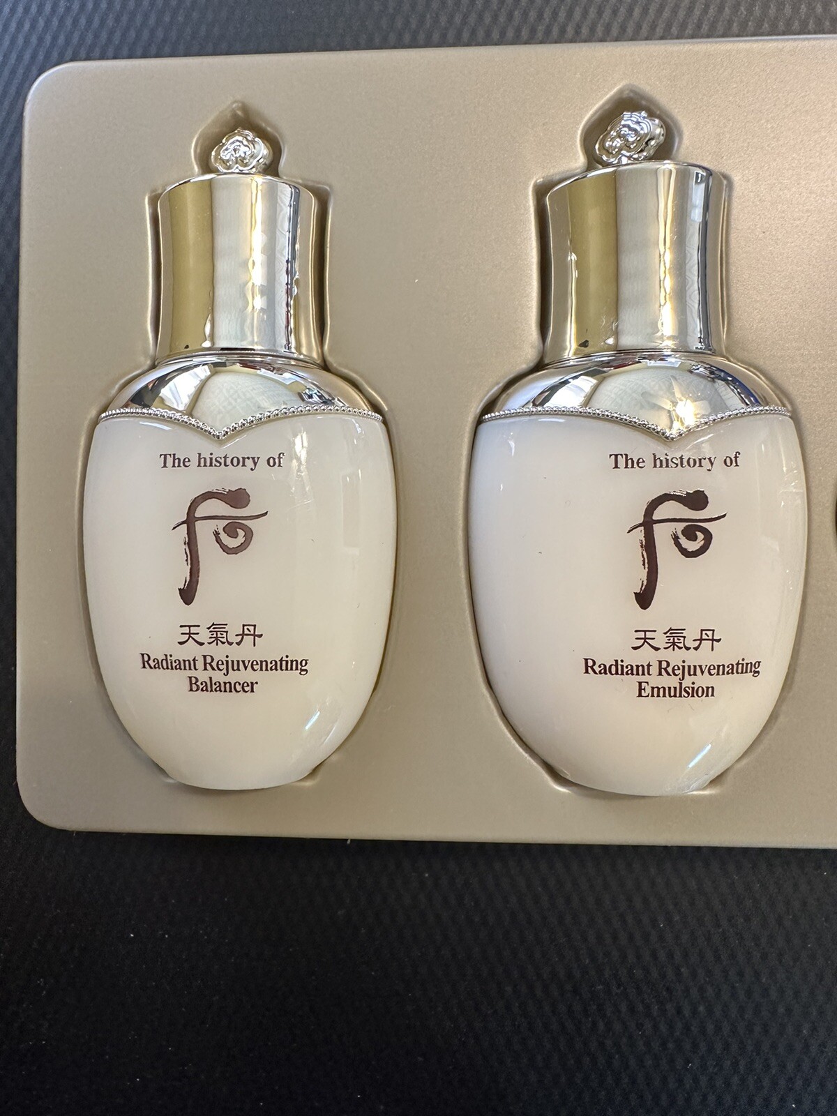 The History of WHOO Radiant Rejuvenating Balancer 25ml + Emulsion 25ml US Seller