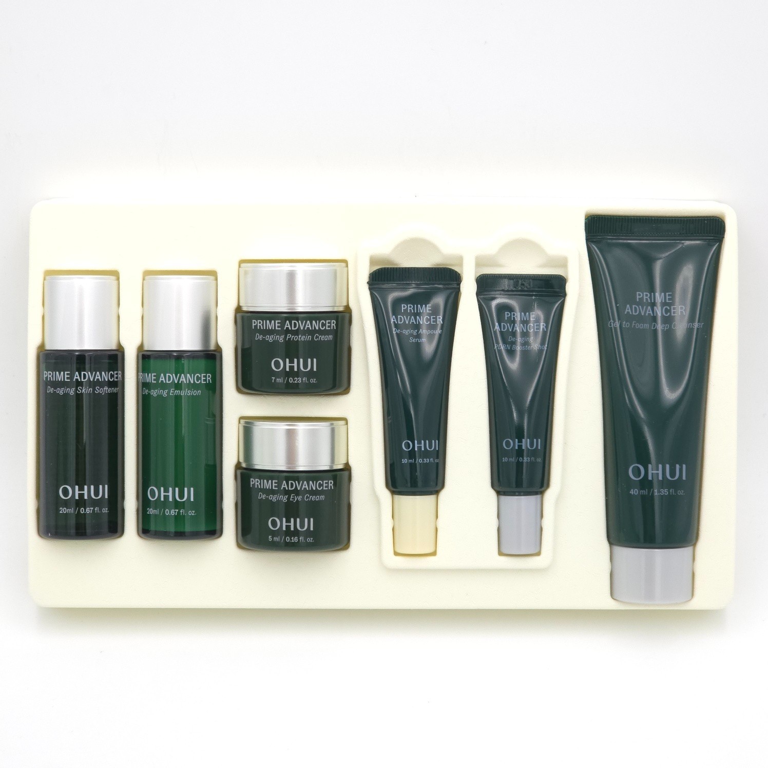 O HUI Prime Advancer De-aging 7pcs Miniature Kit Skincare Set K-Beauty