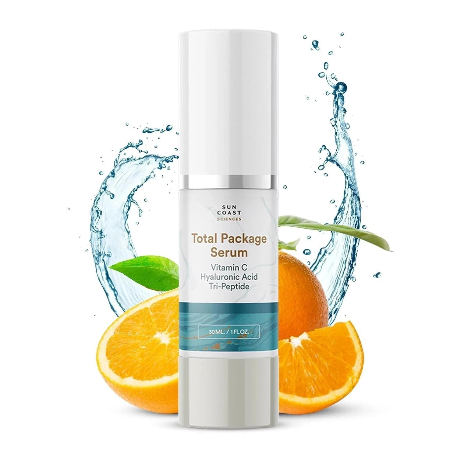 Sun Coast Sciences Total Package Serum Vitamin C Hyaluronic Acid Tri-Peptide
