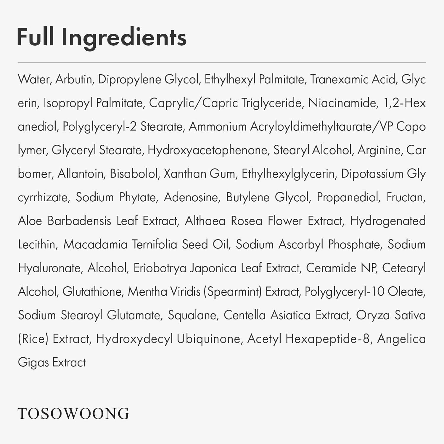 Arbutin 7% + Tranexamic Acid 4% Cream, 70,000Ppm Arbutin, 40,000Ppm TXA, Niacina