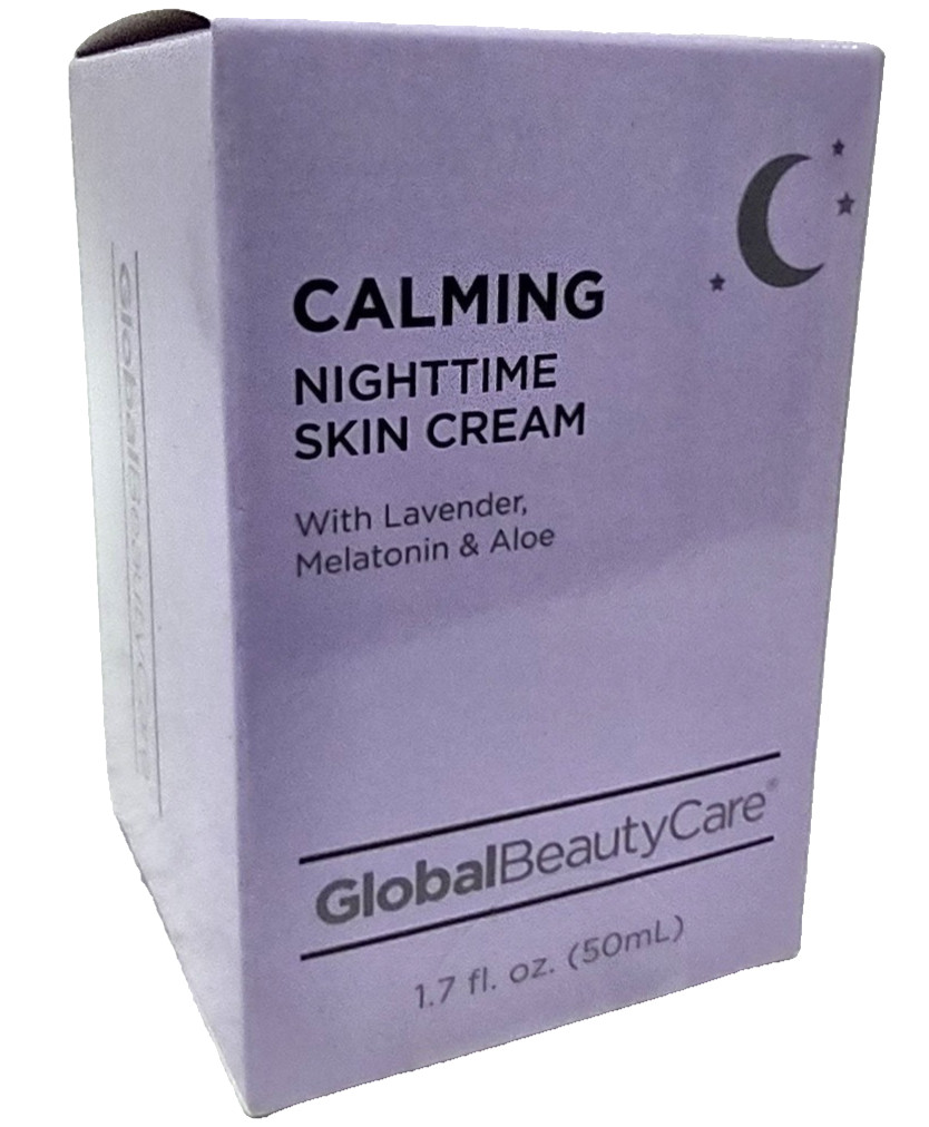 Lot 2 -Global Beauty Care Calming Nighttime SKIN CREAM Lavender Aloe 1.7 oz each