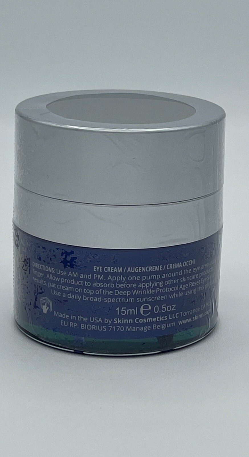 SKINN Deep Wrinkle Protocol Eye Creme Reverse Intensive 0.5 fl oz SEALED